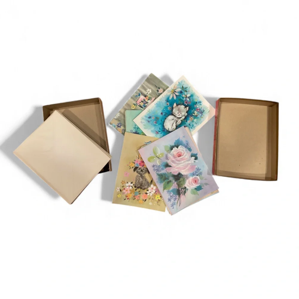 Vintage  1960’s greeting cards in box new old stock Caprice 21 cards